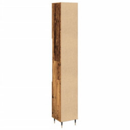 Berkfield Bathroom Cabinet Old Wood 30X30X190 Cm Engineered Wood - thumbnail 6