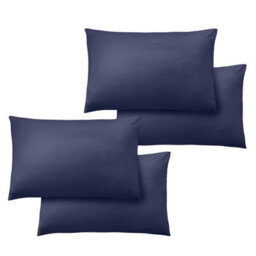 Catherine Lansfield So Soft Non-Iron Standard Pack Of 4 Pillowcases Navy Blue - thumbnail 2