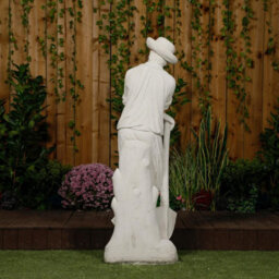 Farmer Leaning On A Spade Life Size  Statue 55' Or 139 Cm - thumbnail 5