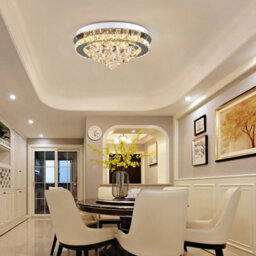 Darphe 36W Crystal Chandelier,round Teardrop Ceiling Led Chandelier,dimmable,with Remote Control - thumbnail 2