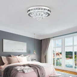 Darphe 36W Crystal Chandelier,round Teardrop Ceiling Led Chandelier,dimmable,with Remote Control - thumbnail 3