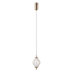 Luminosa Lighting Luminosa Sevil Wire Frame Pendant Ceiling Light Gold 3000K Warm White
