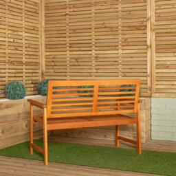 Samuel Alexander Waimea 2 Seater Outdoor Wooden Garden Bench - thumbnail 2