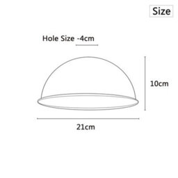 21Cm Modern Metal Grey Dome Ceiling Light Shade Vintage Industrial Pendant Lamp Shade Cover - thumbnail 3