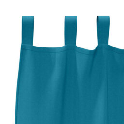 Berkfield Curtains With Curtains 2 Pcs Turquoise Polyester - thumbnail 4