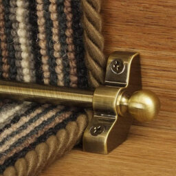 "Extreme Stair Rods - 27.5"" (70Cm) Width - Easy To Fit - Hollow Stair Carpet Runner Bars Affordable And New - Antique Finish"