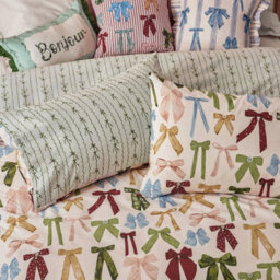Furn. Noortje Bows Trending Duvet Set, Double, Pink - thumbnail 3