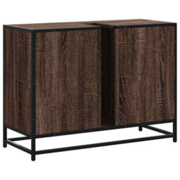 Walplus Bathroom Sink Cabinet Brown Oak 80X33X60 Cm Engineered Wood - thumbnail 8