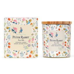 Peter Rabbit™ Spring Bloom Scented Candle 1 Wick Wood Lid 30Hr Burn Glass - thumbnail 2