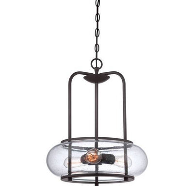 Luminosa Lighting Elstead Trilogy 3 Light Ceiling Pendant Old Bronze, E27 - image 1