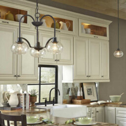 Luminosa Lighting Elstead Trilogy 3 Light Ceiling Pendant Old Bronze, E27 - thumbnail 2