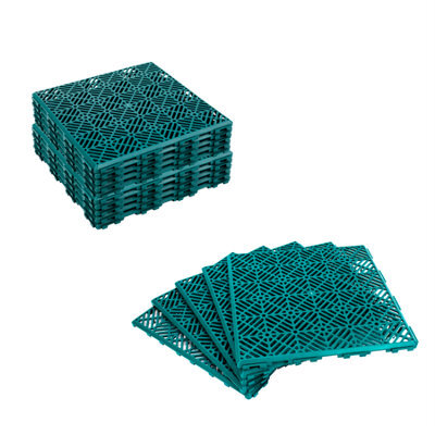 Kct 3 Pack - Green Garden Non Slip Interlocking Path Tiles - 15 Pieces Total - image 1