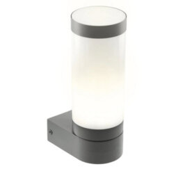 CGC Lighting Cgc Outdoor Outside Wall Light Anthracite Dark Grey E27 Opal Diffuser Ip44 Porch - thumbnail 5