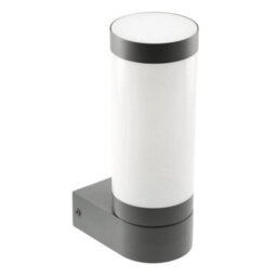 CGC Lighting Cgc Outdoor Outside Wall Light Anthracite Dark Grey E27 Opal Diffuser Ip44 Porch - thumbnail 6