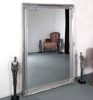 Mirroroutlet Buxton Silver Leaner Mirror 170 X 109Cm - image 1