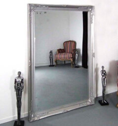 Mirroroutlet Buxton Silver Leaner Mirror 170 X 109Cm - thumbnail 1