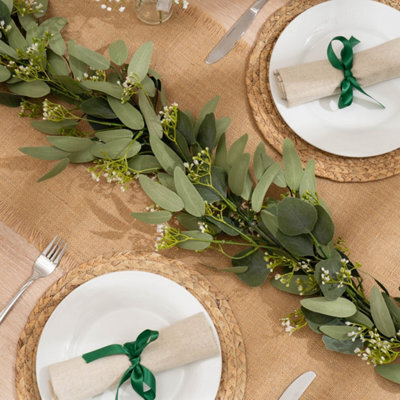 Scottish Everlastings Ltd. Scottish Everlastings 150Cm Premium Artificial Eucalyptus & Gypsophila Garland - image 1