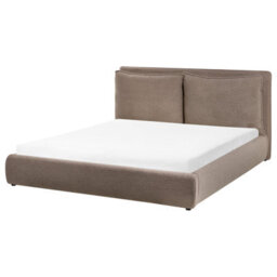 Beliani Bed Boucle Bajonna 160 X 200 Cm (Eu King Size) Brown - thumbnail 4