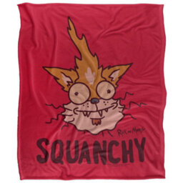 Rick And Morty Squanchy Blanket Multicoloured (One Size) - thumbnail 2
