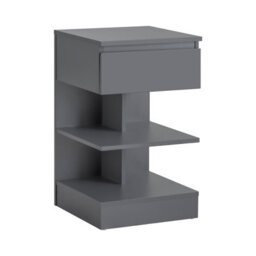 Sobuy Fbt49-Hg,bedside Table Night Stand With Storage Grey Small Side Table,grey,w39Xd39Xh65 - thumbnail 1