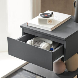 Sobuy Fbt49-Hg,bedside Table Night Stand With Storage Grey Small Side Table,grey,w39Xd39Xh65 - thumbnail 8
