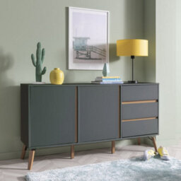 Nöa & Nani Noa & Nani Sideboard Large 2 Door With Drawer In Grey Otto - thumbnail 1