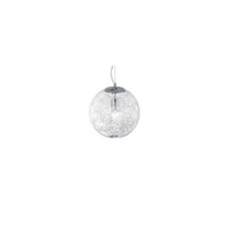 Ideal Lux Luminosa Nemo 20Cm Dome Pendant Ceiling Light Shaded Chrome 1X E27 - thumbnail 1