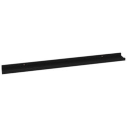 Berkfield Wall Shelves 4 Pcs Black 100X9X3 Cm - thumbnail 5