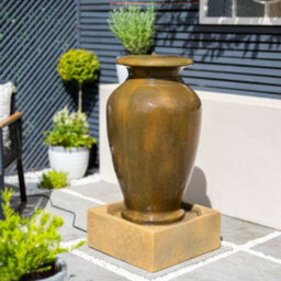 Outdoor Living UK Kelkay Athenian Vase Traditional Water Feature With Cover