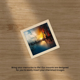 Ak Frames 50X50Cm Ivory Picture Mounts To Fit 40X40Cm Aperture Size - Mount Board Only (No Frame Included) - thumbnail 5