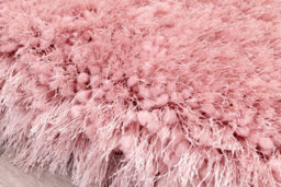 Blush Plain Shaggy Handmade Luxurious Sparkle Rug For Dining Room Bedroom & Living Room-80Cm X 150Cm - thumbnail 5