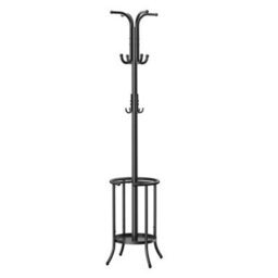 Songmics Coat Stand, Metal Coat Rack With 12 Hooks, 4 Legs, For Coats, Jackets, Hats, Bags, For Hallway Bedroom Office, White - thumbnail 9