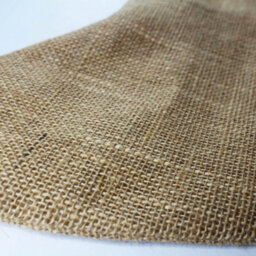 Storm Flowers Garden Hessian Christmas Stocking With Red Trim - thumbnail 3