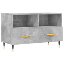 Berkfield Sturdy Tv Cabinet Concrete Grey 80X36X50 Cm Engineered Wood - thumbnail 1