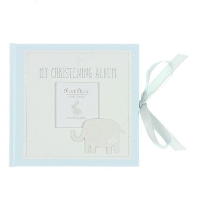 Petit Cheri Baby Christening Photo Album - My Christening Album (Blue) - image 1