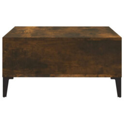 Berkfield Coffee Table Smoked Oak 60X60X30 Cm Engineered Wood - thumbnail 4