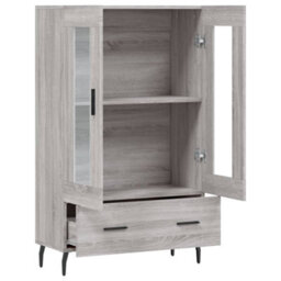 Berkfield Highboard Grey Sonoma 69.5X31X115 Cm Engineered Wood - thumbnail 5