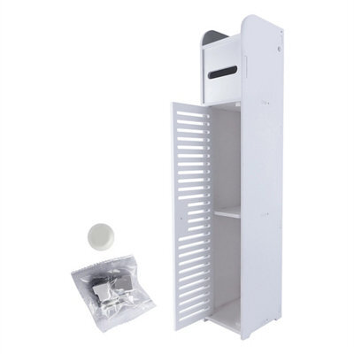 Freestanding White Pvc Bathroom Drawer Cabinet - image 1