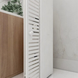 Freestanding White Pvc Bathroom Drawer Cabinet - thumbnail 5