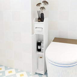 Freestanding White Pvc Bathroom Drawer Cabinet - thumbnail 3
