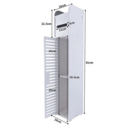 Freestanding White Pvc Bathroom Drawer Cabinet - thumbnail 2