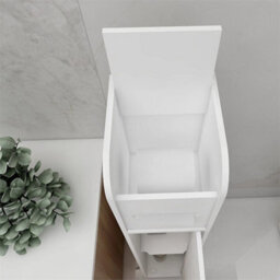 Freestanding White Pvc Bathroom Drawer Cabinet - thumbnail 6