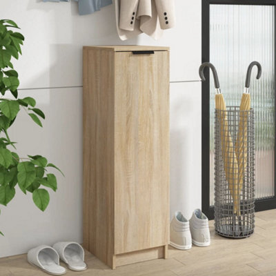 Berkfield Shoe Cabinet Sonoma Oak 30X35X100 Cm Engineered Wood - image 1