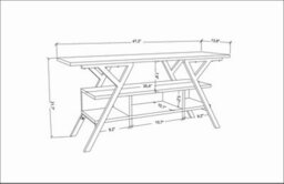 Decorotika Minerva Tv Stand Tv Unit For Tv's Up To 55 Inch Gold And Anthracite - thumbnail 6