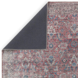 Traditional Red Persian Bordered Abstract Floral Easy To Clean Rug For Living Room Bedroom & Dining Room-120Cm X 170Cm - thumbnail 3