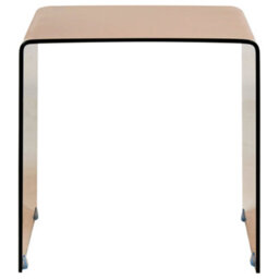 Wyld And Coco Nest Side Tables 2-Pack Brown Tempered Glass Rectangular Minimalist - Compact. - thumbnail 7