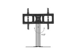 "Duronic Tvs1D1 Tv Stand And Tilting Monitor Bracket, Standing Desktop Mount With Vesa 600X400 For Flat Screen Television 37-65""" - thumbnail 5