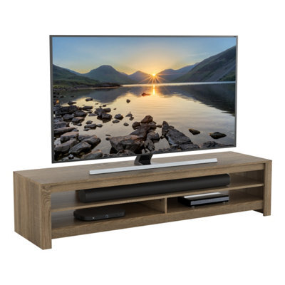 "Avf Calibre 1.8M Tv Stand, For Tvs Up To 85"" - Rustic Sawn Oak" - image 1