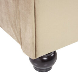 Beliani Bed Velvet Avallon 180 X 200 Cm (Eu Super King) Beige - thumbnail 7