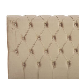 Beliani Bed Velvet Avallon 180 X 200 Cm (Eu Super King) Beige - thumbnail 8